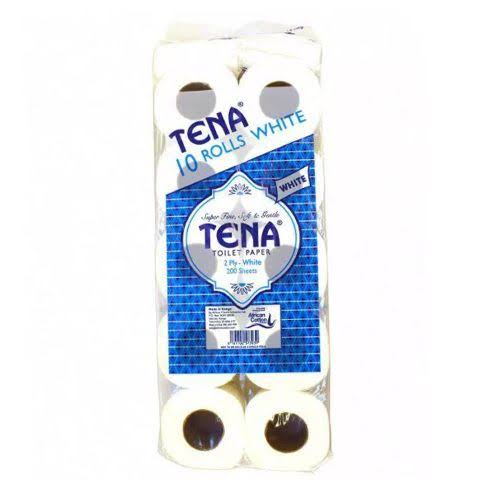 TENA T/P UNWRAP 10'SX4 WHITE +BANDED8'S