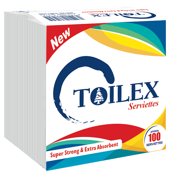 TOILEX WHITE SERVI 18'S