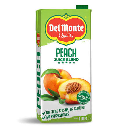 DELM PEACH JUICE 1LTRX12