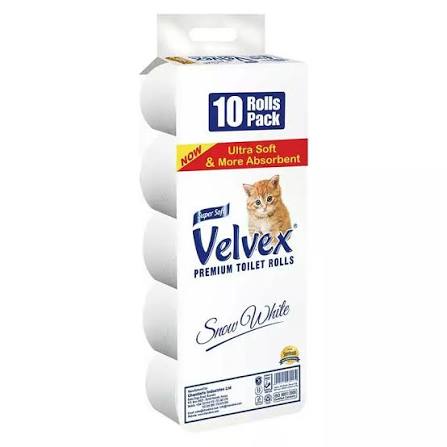 VELVEX WHT T/P 10"SX4UNWRAP