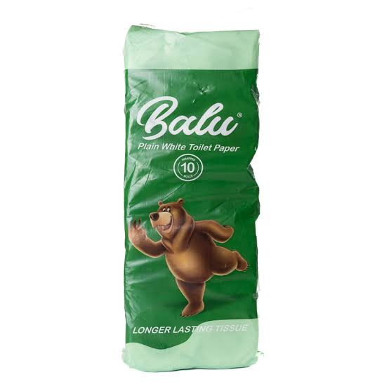 Balu Toilet Paper 100Sheet 4x10's Wte WRAPPED OFFER