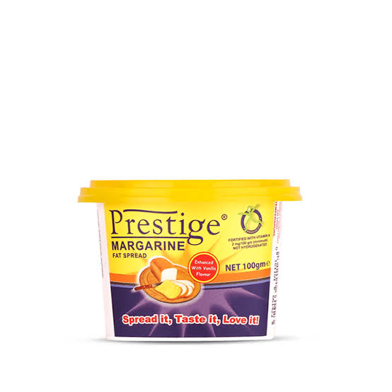 Prestige Margarine 48x100gm Vanilla Plastic Tub