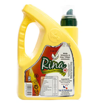 Rina Vegetable Oil 6X3LIT Plastic Jerican OFFER