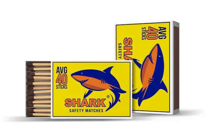 SHARK MATCHES(40STICKS)10PCX10PKTX10OUT