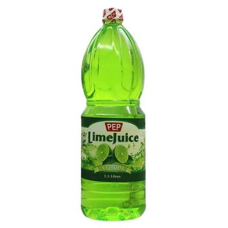 PEP LIME CORDIAL 6 X 1.5L