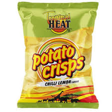 T-HEAT POTATO CRISPS CHILLI LEMON STRIPS 24X20G