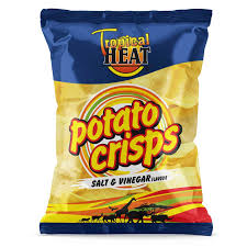 T-HEAT POTATO CRISPS SALT&VIN STRIPS 48X20G