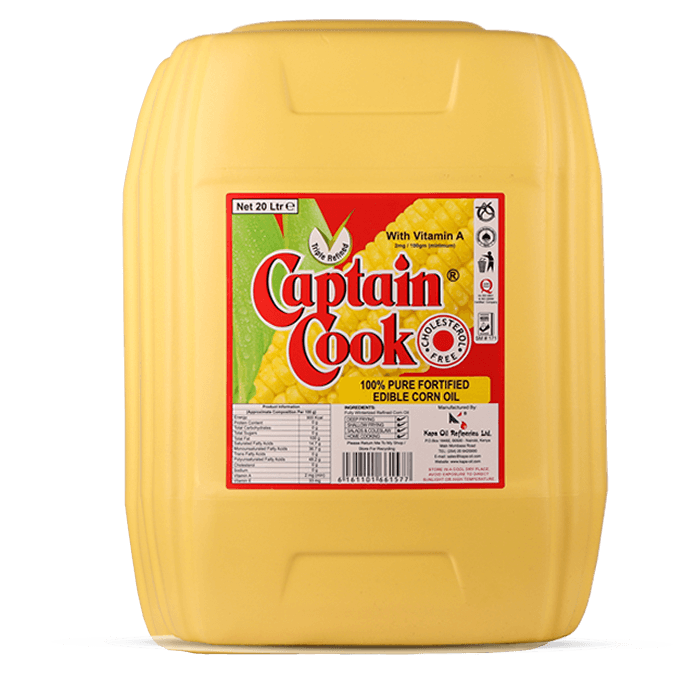 Captain Cook Corn Oil 20lit Plastic Jerrican