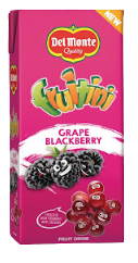 DELMONTE FRUITINI 250MLX24 GRAPE BLACKBERRY (Carton)