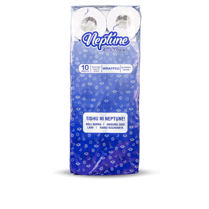 Neptune-Coloured Toilet Paper 10Pack x4  (Bale)