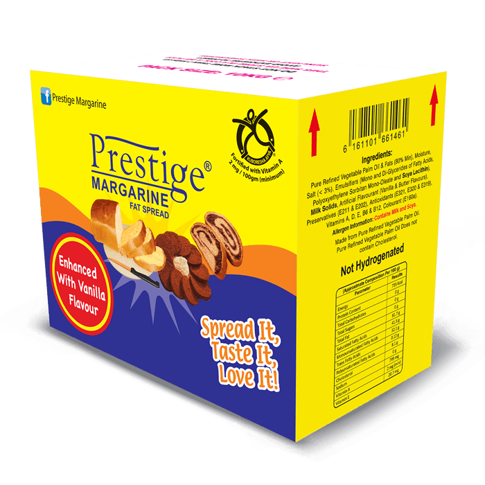 Prestige Margarine 10Kg Carton Vanilla