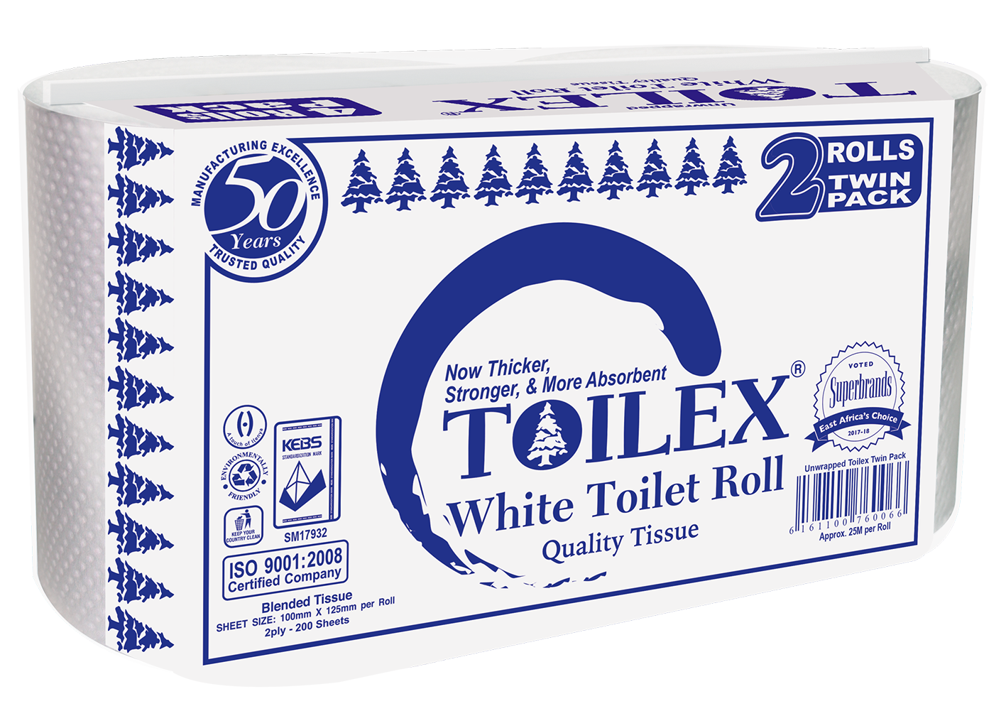 TOILEX WHITE 2'SX20 TWIN (Bale)