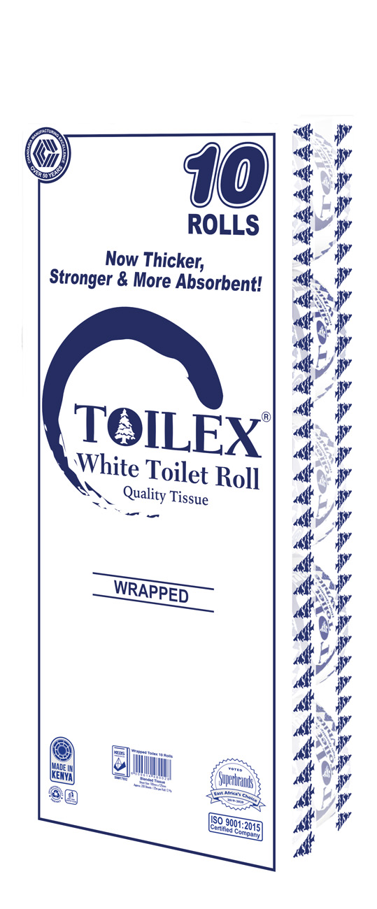 TOILEX TOILET PAPER WHITE 10'S X 4 WRAPPED
