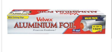 VELVEX ALUMINIUM FOIL 45CMX150M (Pc)