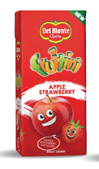 DELMONTE FRUITINI 250MLX24 APPLE&STRAWBERRY (Carton)