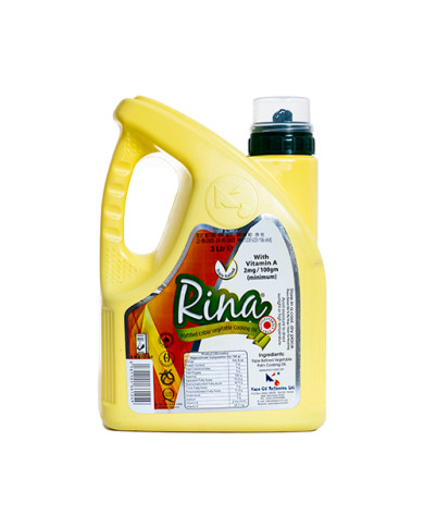 Rina Vegetable Oil 6X3Litres (Carton)