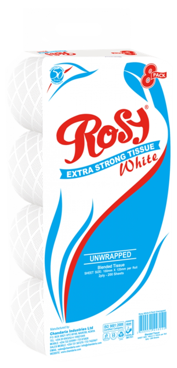 ROSY Toilet Paper White 8'SX6